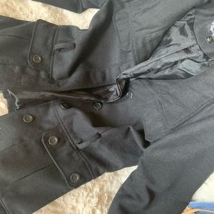 Black trench coat